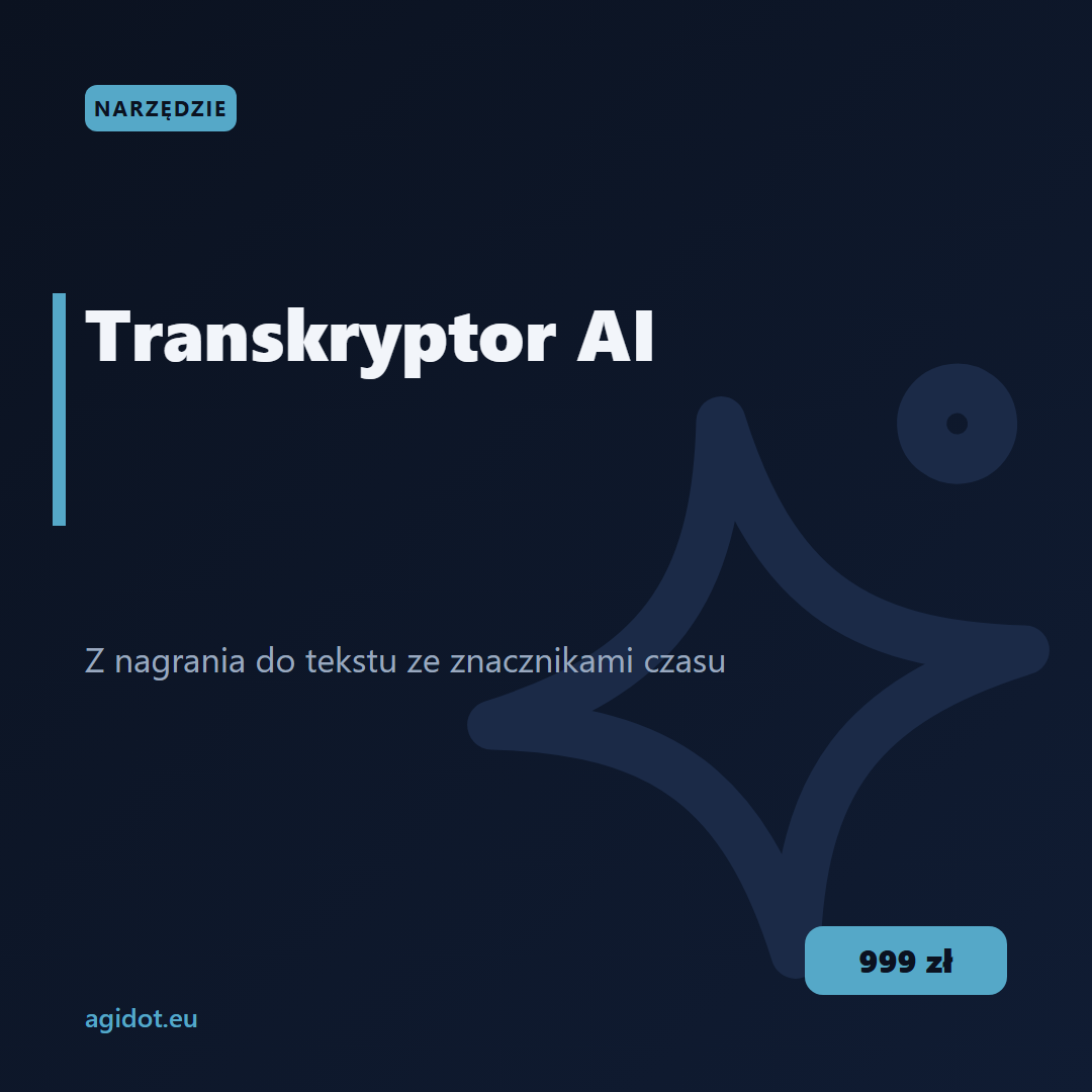 Transkryptor AI — z nagrania do tekstu z timestampami